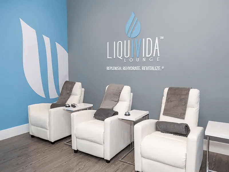 Vitamin IV drip lounge inside Liquivida Wellness Center
