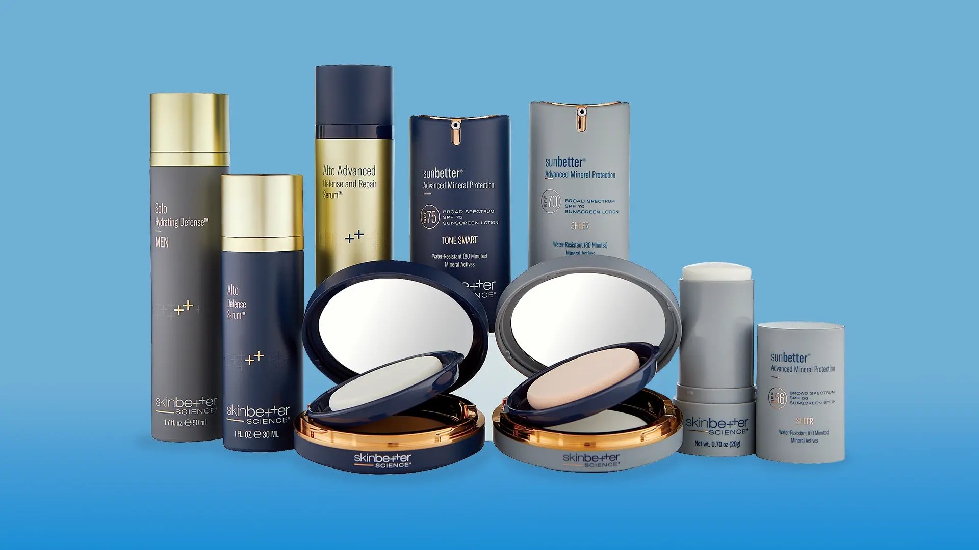 Various Skinbetter skincare products at Liquivida Wellness Center Middletown