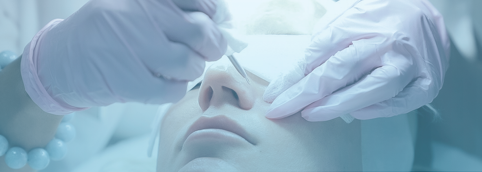 Close Up of A Woman Gettting Facial Treatment at Liquivida